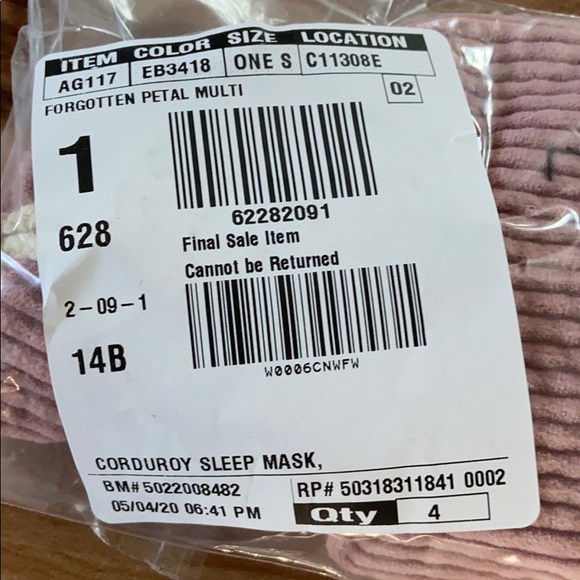 Madewell Corduroy Sleep Mask - Picture 7 of 8